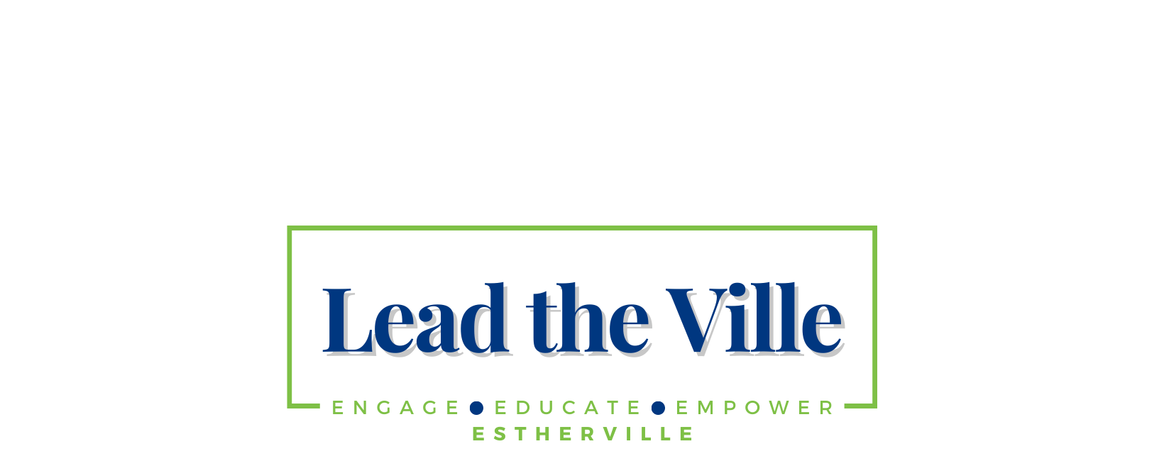 A logo for lead the ville is shown on a white background.