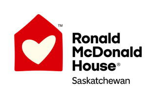 The Ronald McDonald House Saskatchewan logo, featuring a red house icon with a white heart inside, next to its name.
