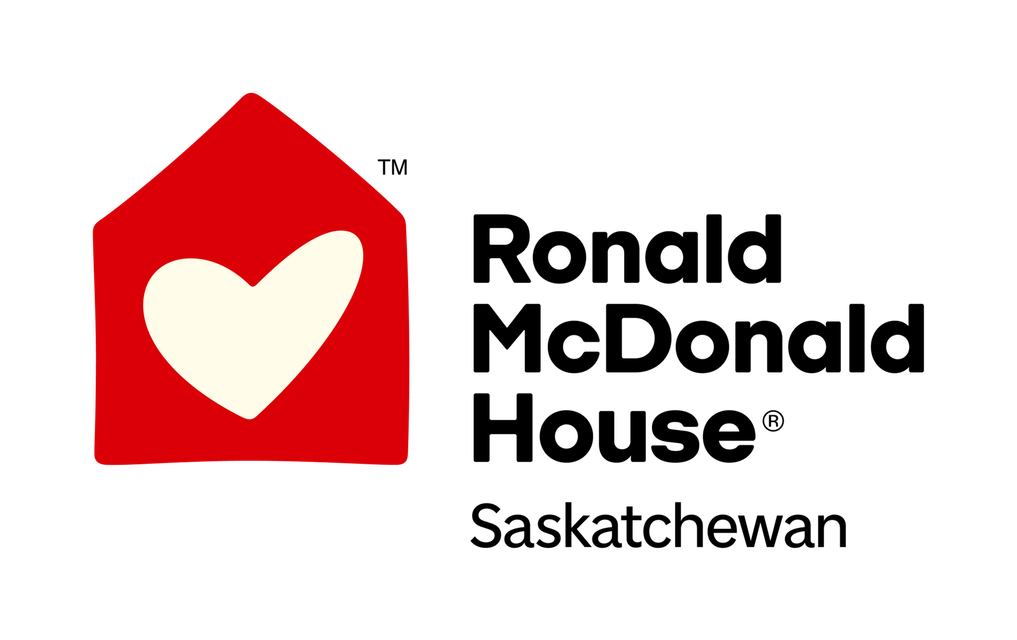 Ronald McDonald House Saskatchewan logo with red house and white heart icon