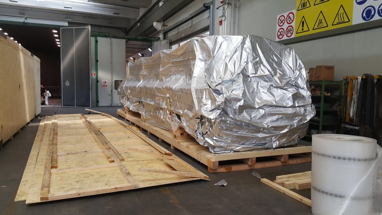 prodotti imballati pronti per la spedizione