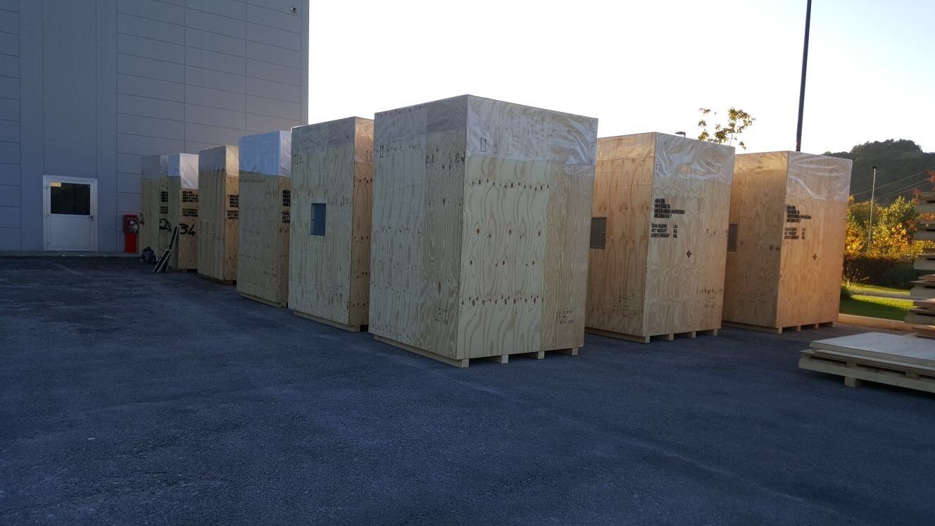 casse di legno per il trasporto dei materiali