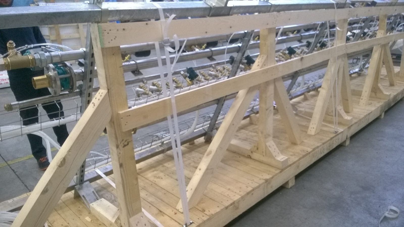 realizzazione struttura in legno per il trasporto