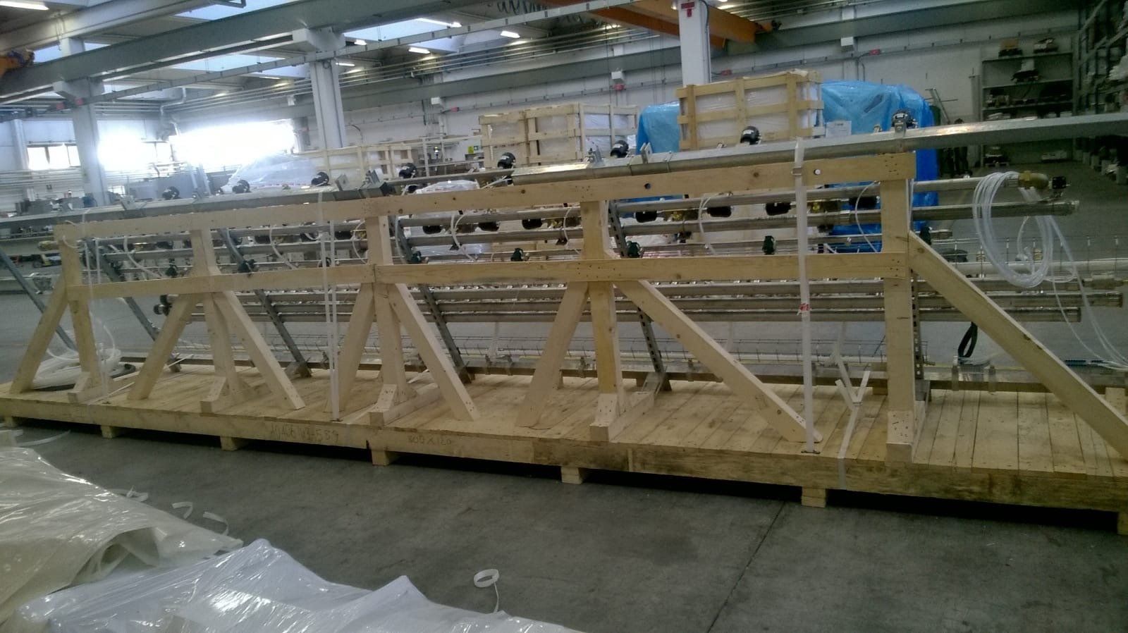 strutture in legno per il trasporto dei materiali