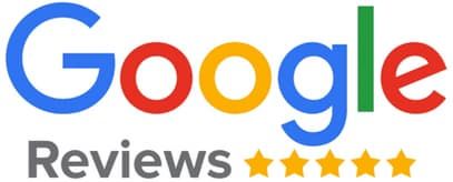 A google review logo with five stars on it