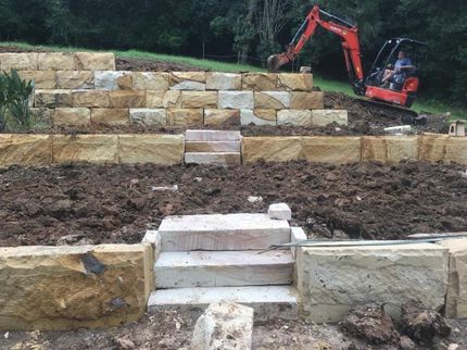 Landscaping Garden Retaining Wall — Central Coast NSW — Anton Constructions Pty Ltd