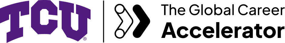 The University of Georgia logo next to the The Global Career Accelerator logo.