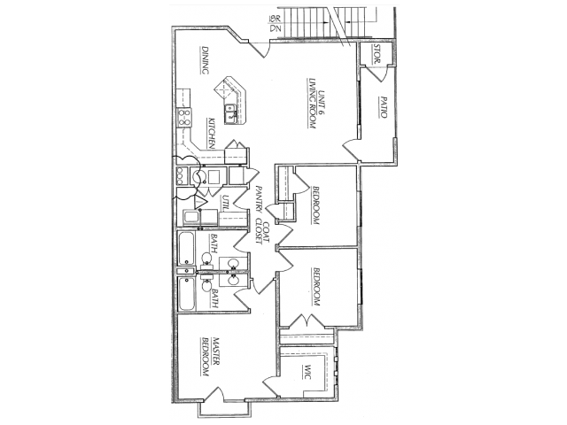 Naples 3 bedroom floor plan