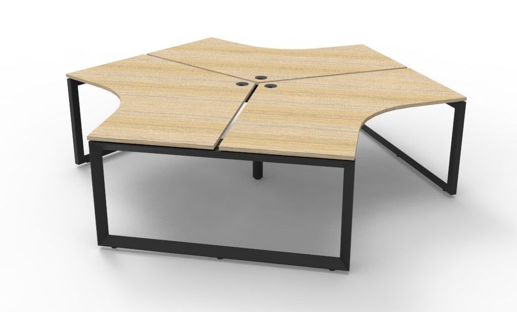 p-end desk white