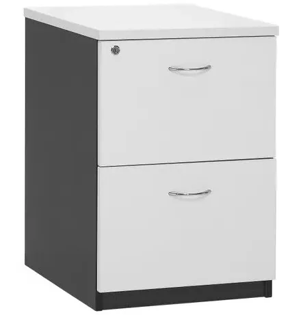 2 drawer filing cabinet white