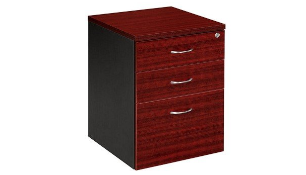 2 drawer 1 file mobile pedestal redwood