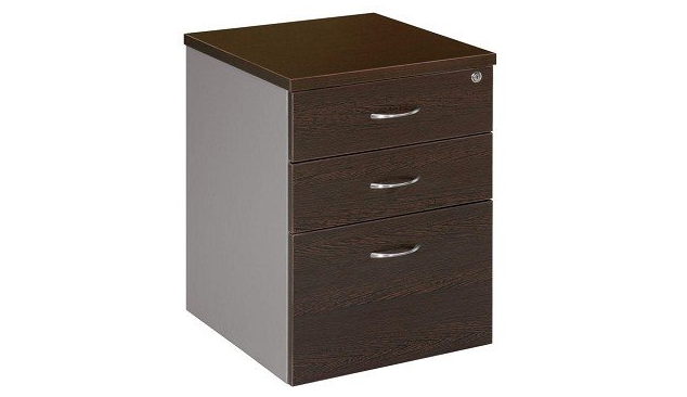 2 drawer 1 file mobile pedestal wenge