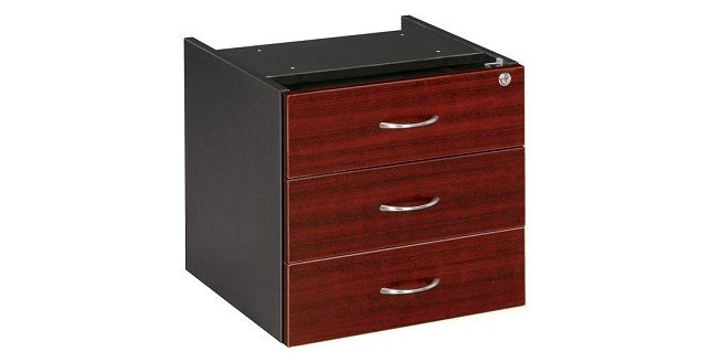 3 drawer fixed drawer box redwood
