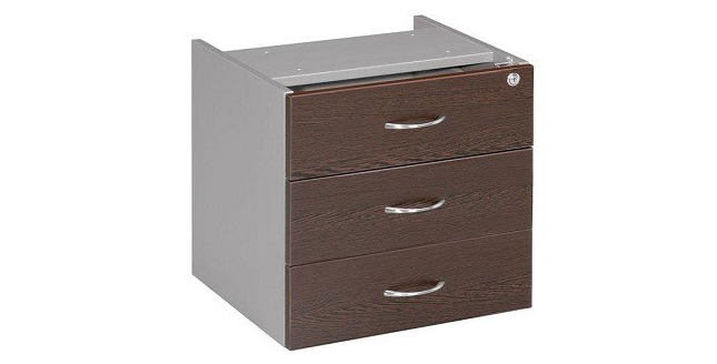 3 drawer fixed drawer box wenge