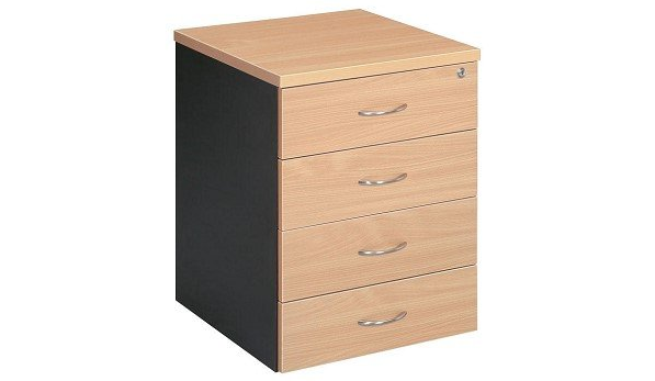 4 drawer deals pedestal