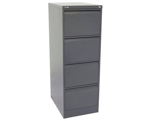 4 drawer metal filing cabinet graphite ripple