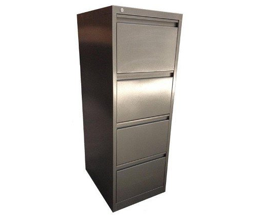 4 drawer metal filing cabinet graphite steel