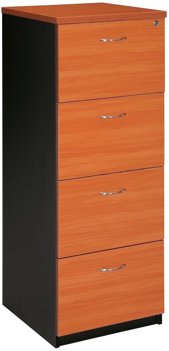 4 drawer filing cabinet cherry