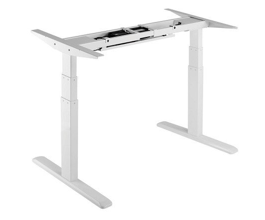 rectangular sit-stand desk
