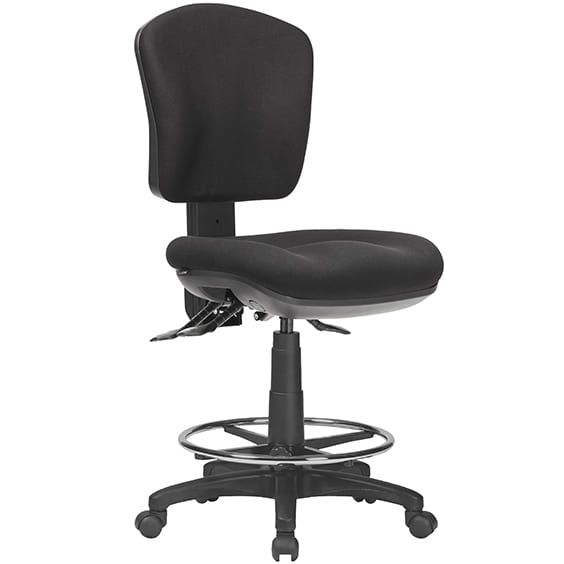 Aqua Drafting Chair Low Back 