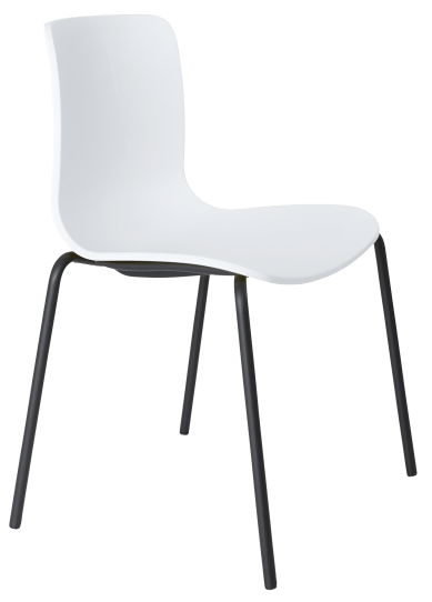 Acti 4 leg chair black powdercoat frame