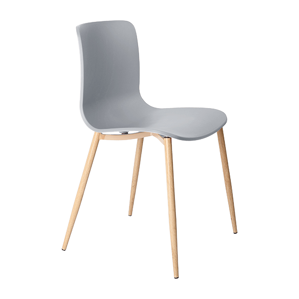 acti chair 4 leg woodgrain powdercoat frame