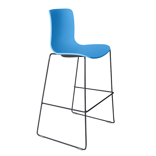 acti stool black sled frame