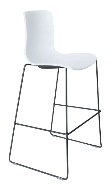 acti stool black sled frame