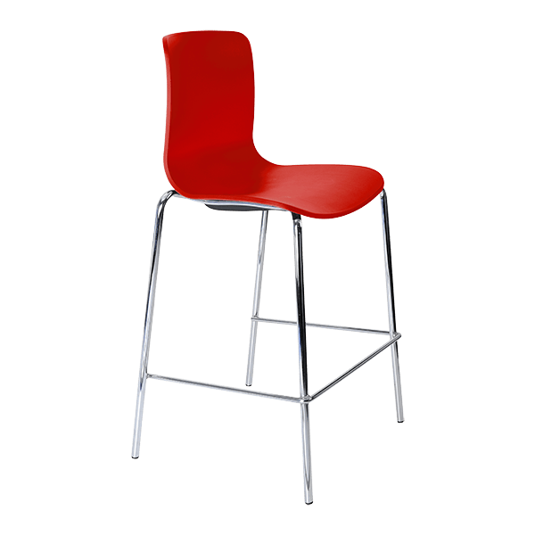 acti low stool chrome 4 leg frame