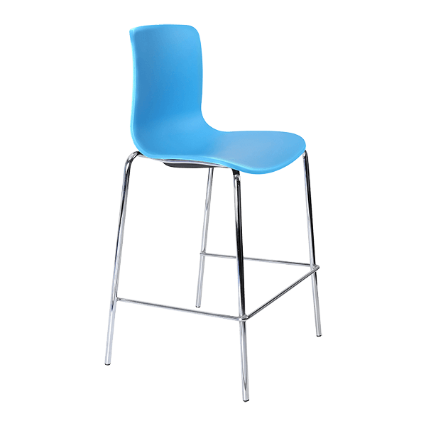 acti low stool chrome 4 leg frame