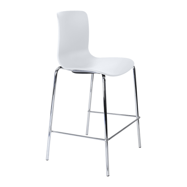 acti low stool chrome 4 leg frame