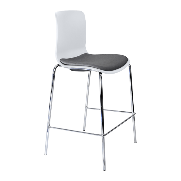 acti low stool chrome 4 leg frame