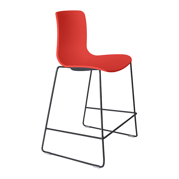 acti low stool black sled frame