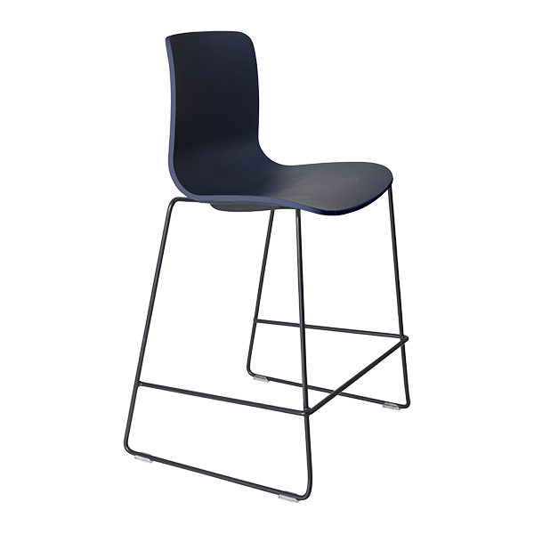 acti low stool black sled frame