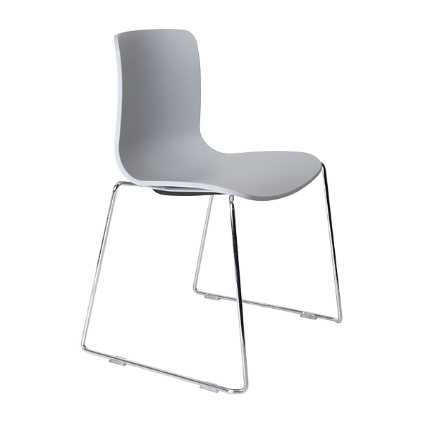 acti chair sled base chair chrome frame