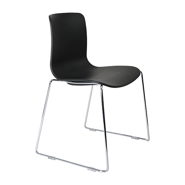 acti chair sled base chair chrome frame