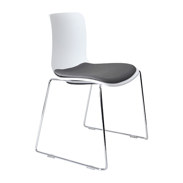 acti chair sled base chair chrome frame