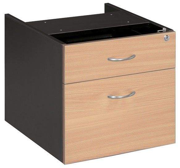 1 drawer 1 file fixed drawer box beech