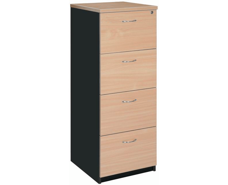 4 drawer filing cabinet beech