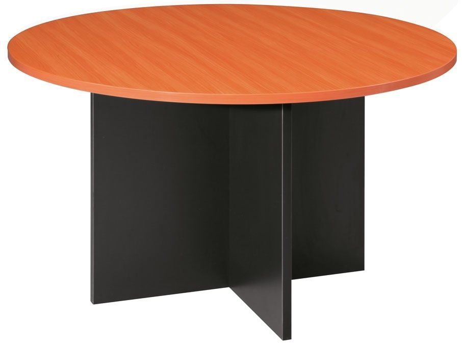 Cross Base round meeting table cherry