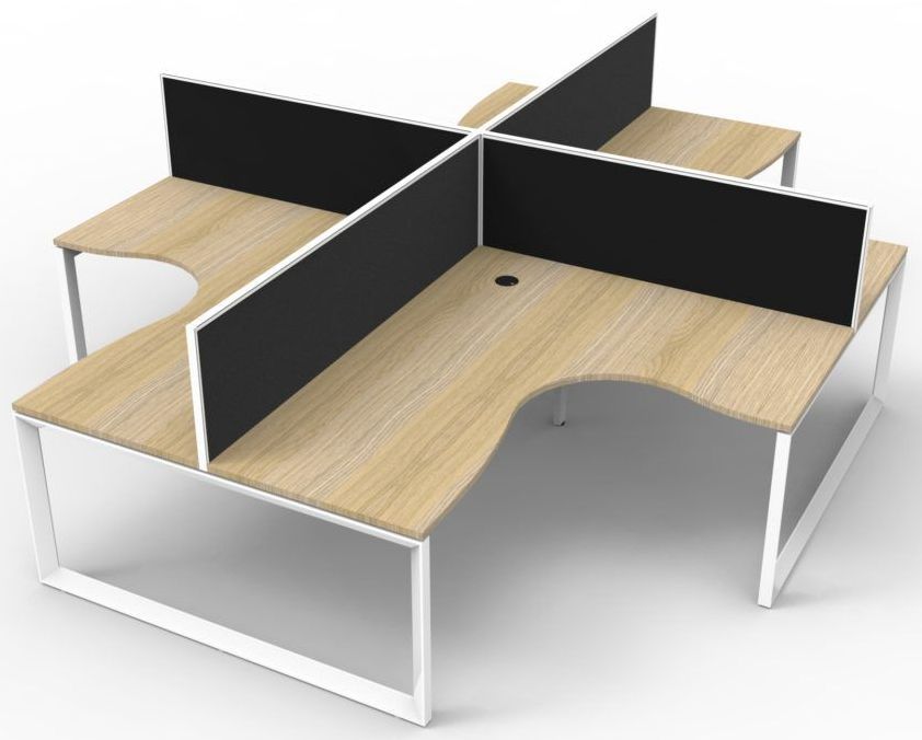 p-end desk white