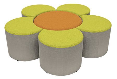 flower ottoman