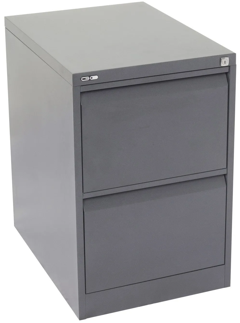 2 drawer metal filing cabinet graphite ripple