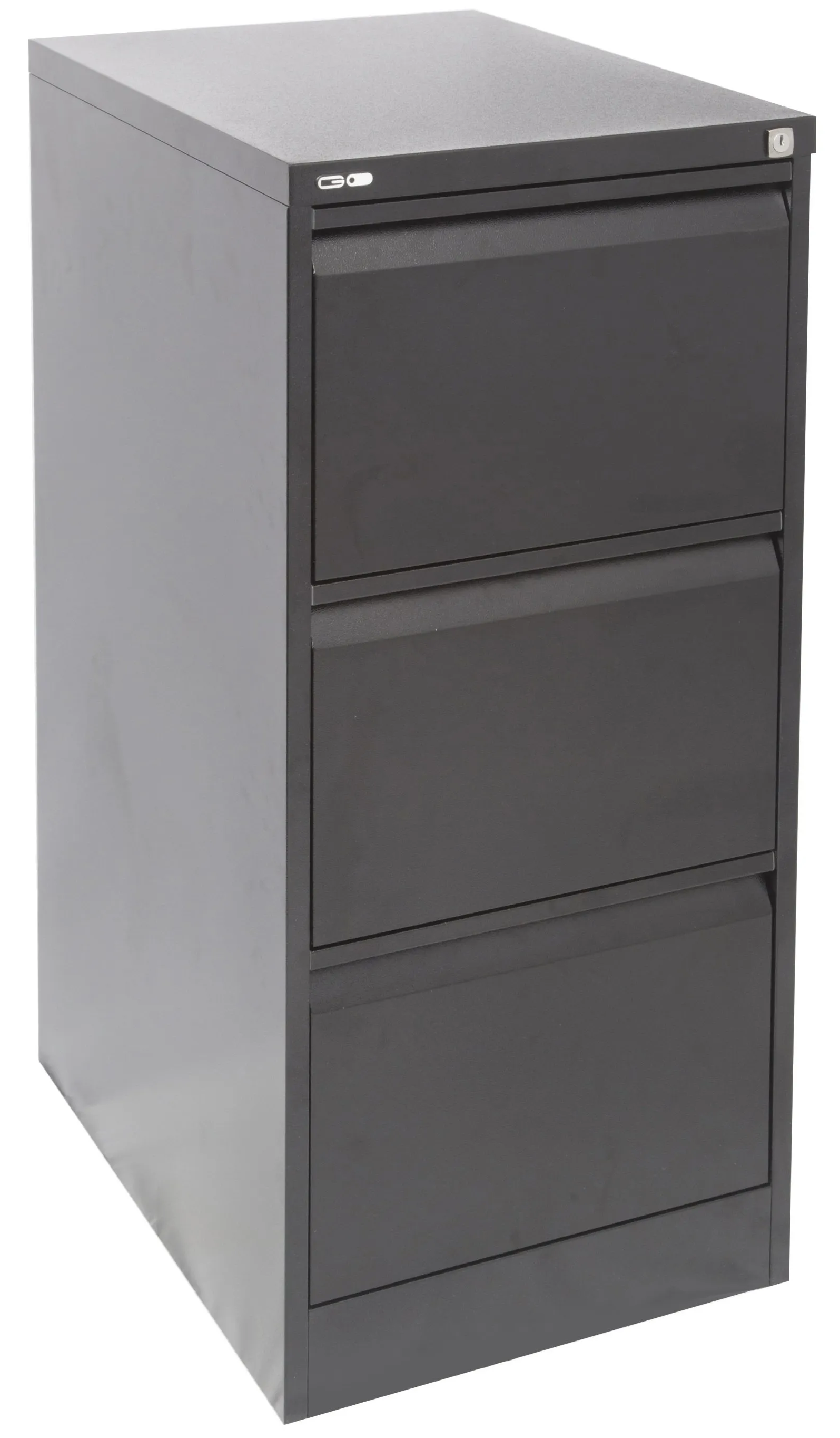 3 drawer metal filing cabinet black ripple