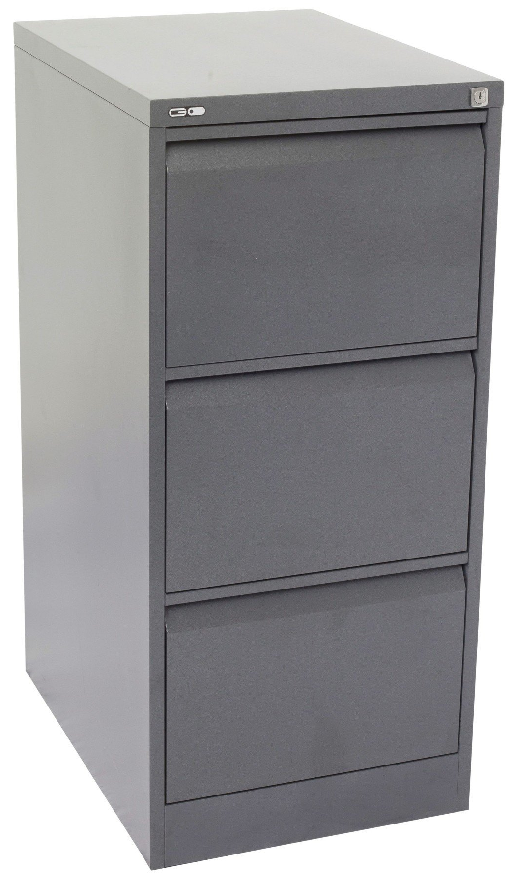 3 drawer metal filing cabinet graphite ripple