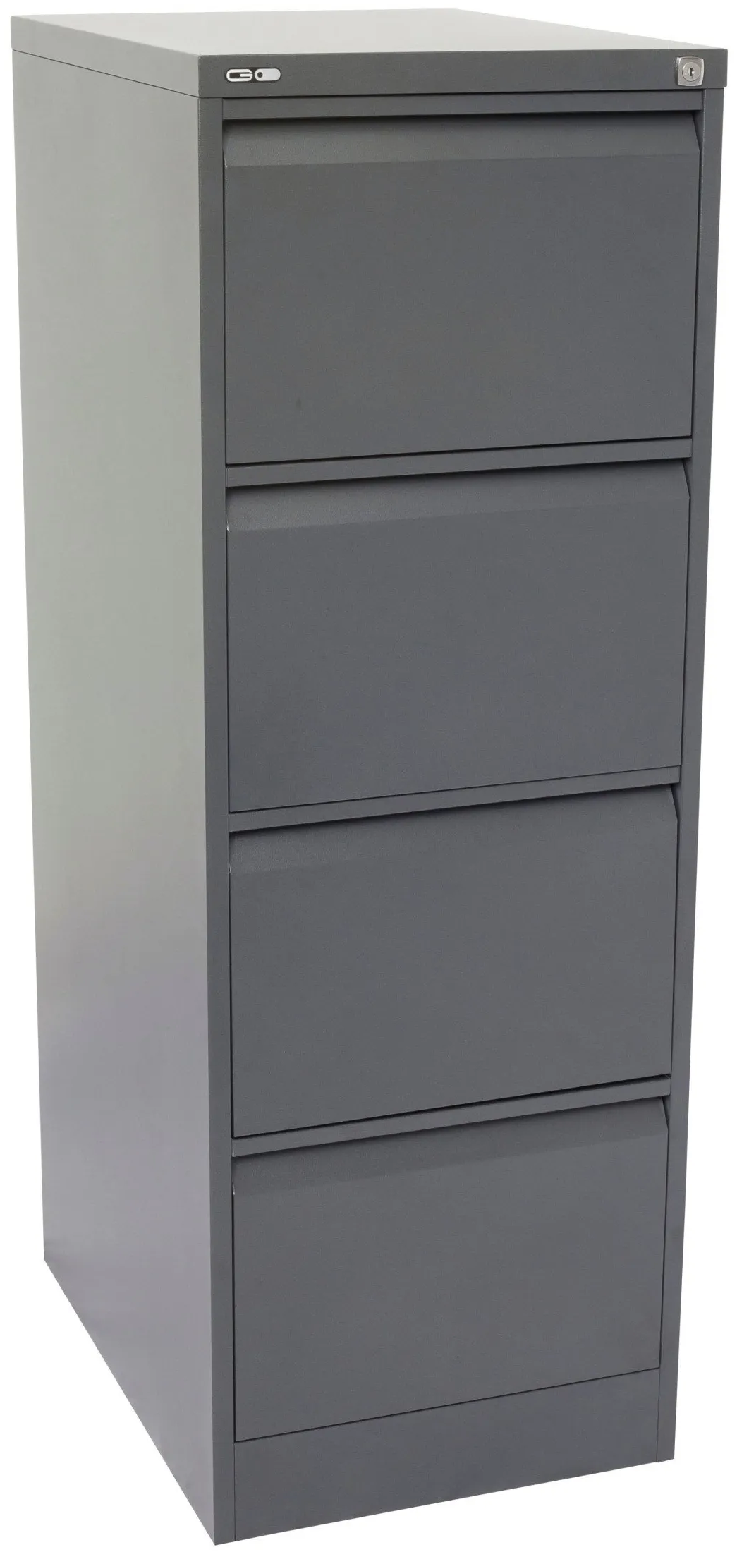 4 drawer metal filing cabinet graphite ripple