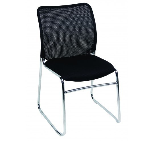martin mesh sled base visitor chair