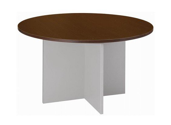 h-base round meeting table wenge