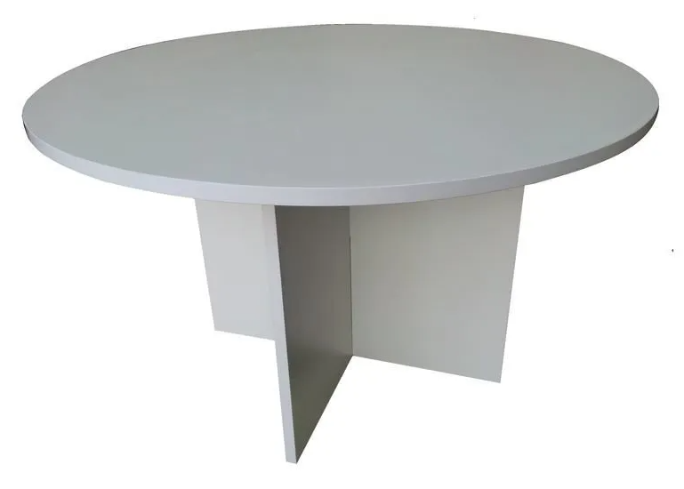 Cross Base round meeting table parchment