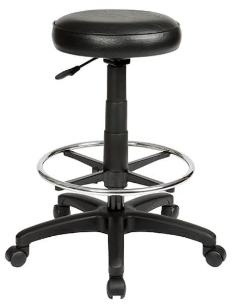 padded industrial drafting stool