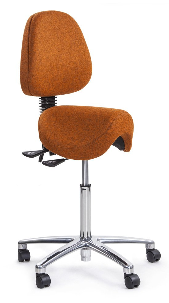 saddle stool with back